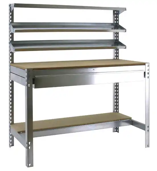 SimonRack - Kit Etabli 1440x1500x750mm Charge 600Kg - SIMONWORK BT-1 BOX 1500 GALVA/BOIS SIMONRACK SIMON RACK Jusqu'à Épuisement Des Stocks