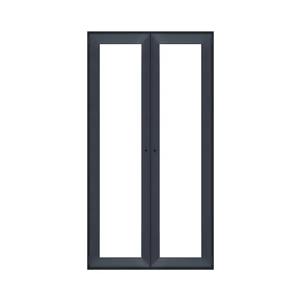 Fenêtre 2 vantaux PVC - Anthracite - 195x100cm QUADROFORM Soldes