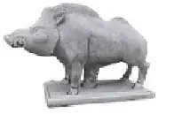 Offre Limitée Statue Sanglier des Ardennes - Pierre reconstituée W.HAIRIE