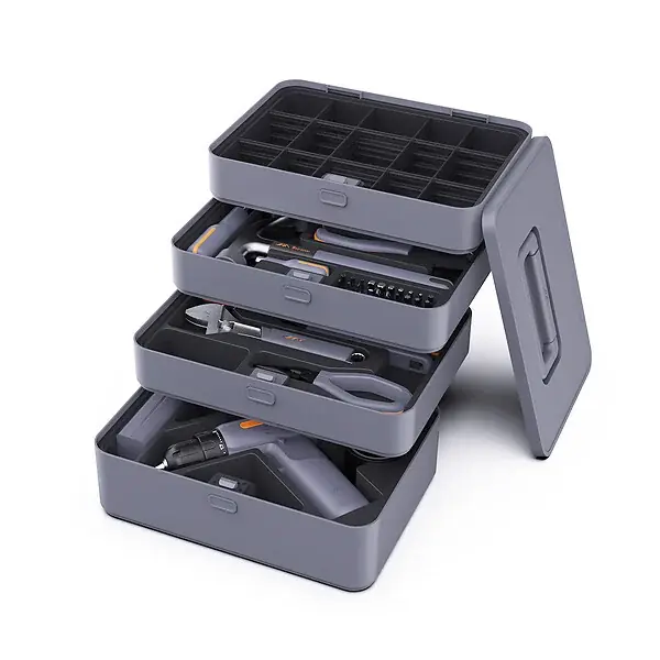Paiement Sécurisé Caisse 74 outils - Perceuse-visseuse 12V - Kit réduit JIMIHOME