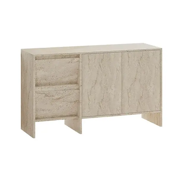 Buffet en bois "Laris 130" - 130 x 44 x 82 cm - Travertin HABITAT ET JARDIN Meilleure Vente