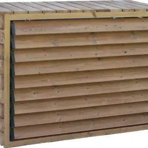 Cache climatiseur Bois CC 1306 - L.132xH.98xP.58cm HABRITA Satisfait Ou Remboursé