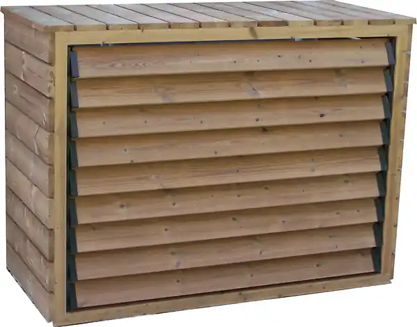 Cache climatiseur Bois CC 1306 - L.132xH.98xP.58cm HABRITA Satisfait Ou Remboursé