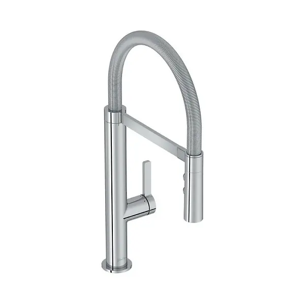 Mitigeur cuisine Spirale Bec haut chrome douchette extractible JACOB DELAFON Pas Cher