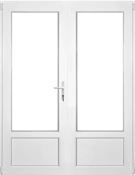 Porte-fenêtre PVC 2 vantaux - Blanc - H.215xL.120cm QUADROFORM Achetez Aujourd'hui