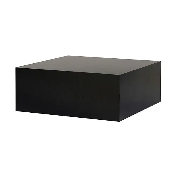 Table Basse en MDF "Prizma" - 90 x 90 x 35 cm - Bois Noir HABITAT ET JARDIN Haute Qualité