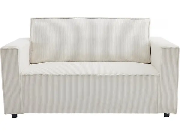 Canapé droit convertible en velours côtelé "Grenelle" - 2 places - Beige HABITAT ET JARDIN Acheter En Ligne