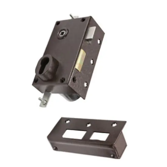 Serrure 3 points 73 A2P* Sans cylindre marron droite - BRICARD - 73078 Super Prix
