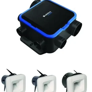 Satisfait Ou Remboursé Kit VMC EasyHOME hygro compact Premium MW BDH - 4 piquages Ø 80mm + 1 Ø 125 mm et 1 rejet Ø 160mm- réf 11033451 - ALDES
