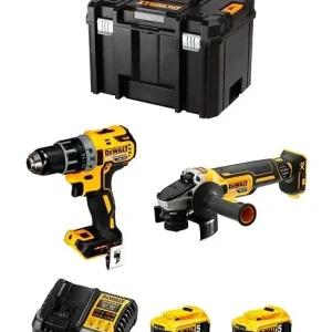 Solde DeWALT Kit DCK2020P2T (DCD791 DCG405 2 x 5,0 Ah DCB1104 TSTAK VI)