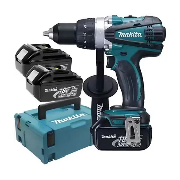 Perceuse visseuse Li-ion MAKITA DDF458RF3J - 91 Nm +3 batteries 3,0Ah 18V en Makpac Jusqu'à Épuisement Des Stocks