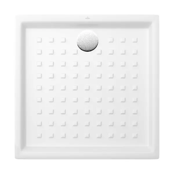 Vente Flash Receveur O.NOVO extra plat - carré - Dimensions 100 X 100 cm - Couleur BLANC- réf 60601001 - VILLEROY ET BOCH
