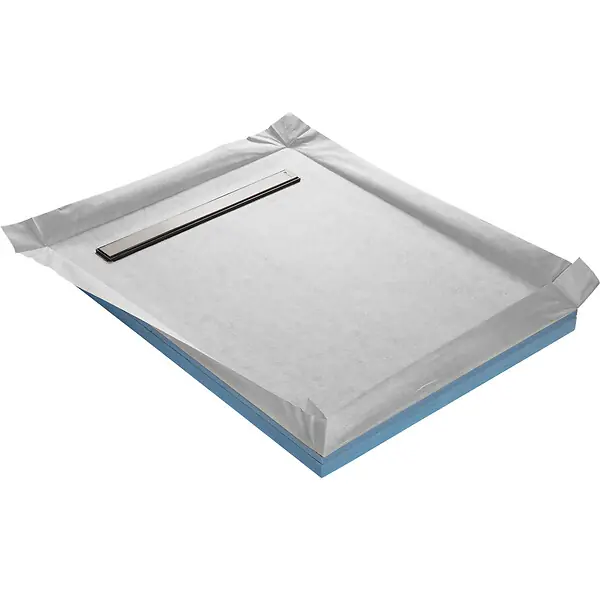 Receveur de douche à carreler compact caniveau 150 x 100 cm x 67 mm U-TILE Vente Directe