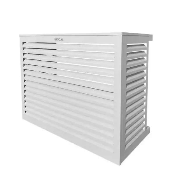 Populaire Cache unité extérieure en aluminium gris clair taille L - DECOCLIM - 23AL7035