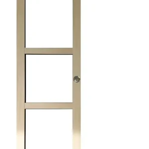 Porte Coulissante bois Ayous Vitrage transparent H204 x L73 cm, Rail Roulettes, Coquilles GD MENUISERIES Commander Maintenant