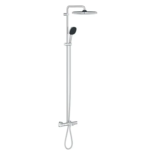 Seulement Aujourd'hui Vitalio Comfort 250 Colonne de douche avec mitigeur thermostatique + Douche de tête + Douchette 2 jets, chrome (G26984001) GROHE