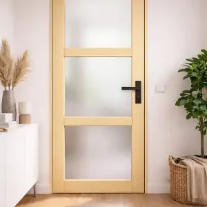 Meilleur Prix Bloc Porte Ayous Vitrée H204 x L83 cm Côte Tableau P.Gauche,Poignee GD MENUISERIES