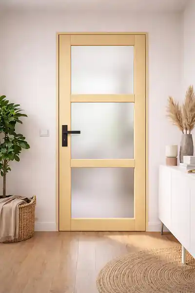 Achat Immédiat Bloc Porte Ayous Vitrée H204 x L83 cm Côte Tableau P.Droit,Poignee GD MENUISERIES
