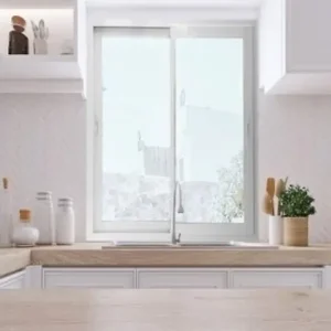 Meilleure Vente Fenetre Coulissante Aluminium H105 x L100 cm Blanc 2 vantaux GD MENUISERIES