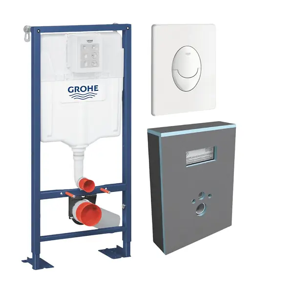Super Prix Bati support Solido plaque blanche + habillage I-Board GROHE