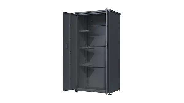 Marque Armoire Métal GARY 185 - Anthracite - L.90xH.185xP.65cm WEKA