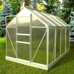Serre polycarbonate 86 - 4,61m² - L.190xP.250xH.200cm CHALET & JARDIN Expédition Rapide