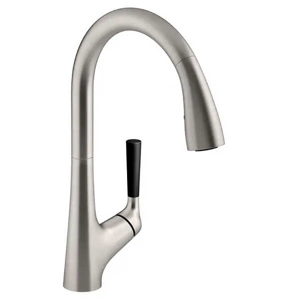 Mitigeur cuisine Malleco Bec haut inox brossé douchette extractible JACOB DELAFON Bon Plan