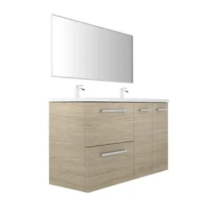 Meilleure Vente Meuble de salle de bain - Chêne clair - L120xP45cm VIF