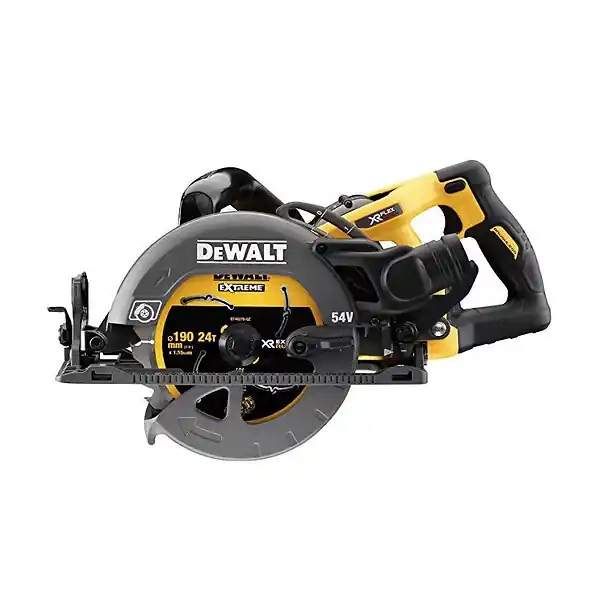 Bon Plan Scie circulaire Construction XR FLEXVOLT 54V Brushless 190 mm DCS577N-XJ DEWALT
