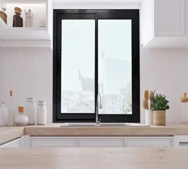 Meilleur Prix Fenetre Coulissante Aluminium H115 x L100 cm Gris Gris Anthr 2 vantaux GD MENUISERIES