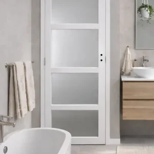 Promotion Saisonnière Bloc Porte Tana Vitrée Blanc H204 x L83 cm Côte Tableau P.Droit GD MENUISERIES