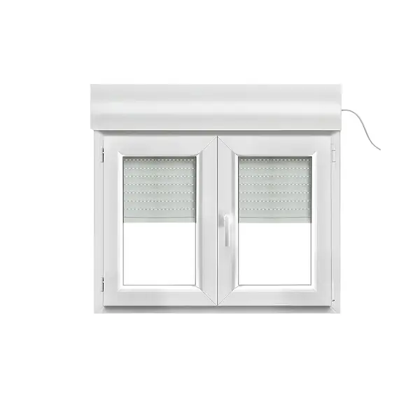 Fenêtre PVC 2 vantaux OB droite VRI - Blanc - 95x100 cm QUADROFORM Prix Réduit