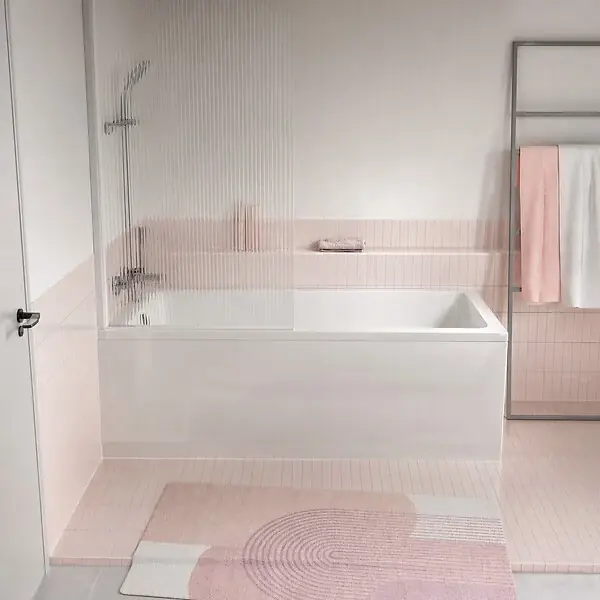 Pack Baignoire 170x75cm avec Tabliers recoupables 180cm et 80cm - Blanc Brillant - MAE SQUARE ALLIBERT Paiement Sécurisé