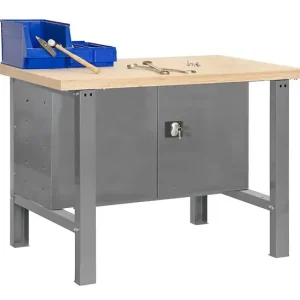 Soldes Simonrack - Etabli Avec Porte Verrouillable 865x1500x750mm Gris - Plywood Locker 1500 SIMON RACK