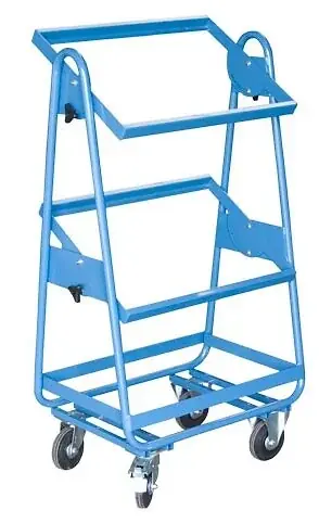 Fimm - Servante à Bacs Armature Tubulaire Seule Charge 200 Kg Plateaux Inclinable De 0 à 30Â° Prix Réduit