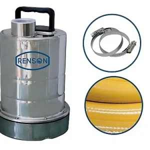 Pompe serpillère 0,25kW inox 2mm + tuyau refoulement + raccords - RENSON - 164034 Expédié Aujourd'hui