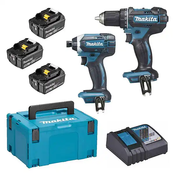Commander Maintenant Pack 2 outils MAKITA DLX2127TJ1 (DDF482 + DTD152) 18 V Li-Ion (3 x 5 Ah)