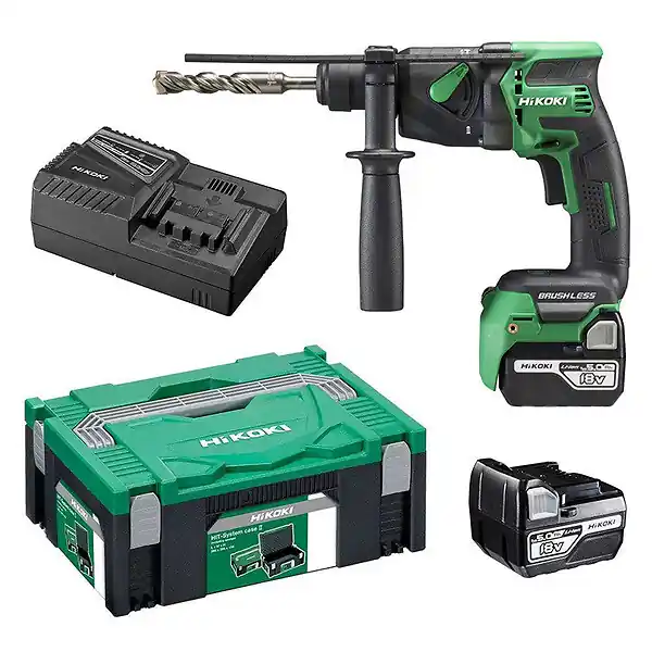 Vente Flash Perforateur SDS Plus 18mm Brushless 18V HIKOKI DH18DPBWPZ 2 x 5,0Ah en coffret