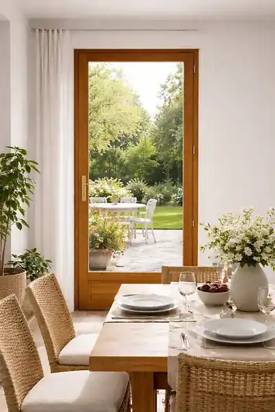 Prix Réduit Porte Fenetre Bois 1 Vantail H205 x L80 cm Côte Tableau Tirant Droite GD MENUISERIES