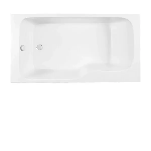 Baignoire bain douche Malice, version gauche Blanc brillant 160 x 85 JACOB DELAFON Super Prix