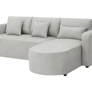 Canapé d‘angle convertible et reversible en tissu "Charles" - 3 places - Gris HABITAT ET JARDIN Acheter En Ligne