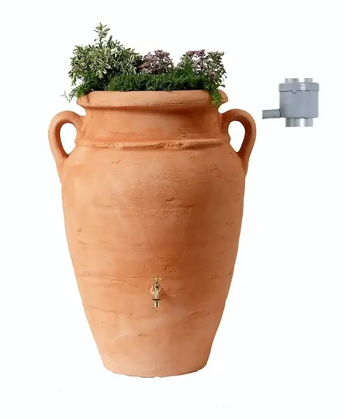 Récupérateur d‘eau Antik - Kit amphore - Terracotta - 250L GARANTIA Pas Cher