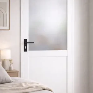 Bloc Porte Athena BLANC H204 x L73 cm Côte Tableau P.Droit,Poignee GD MENUISERIES Livraison Express