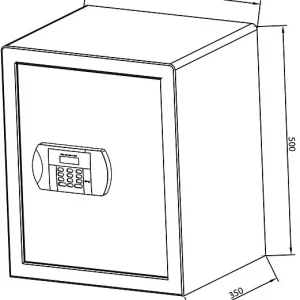 Pas Cher Coffre-fort électronique CFE4 60L - HERACLES - I-CFE4