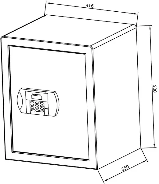 Pas Cher Coffre-fort électronique CFE4 60L - HERACLES - I-CFE4