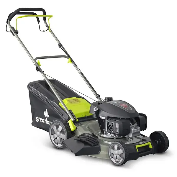 Tondeuse thermique tractée 167CC avec moteur Honda, mulching et éjection latérale GREATLAND Populaire