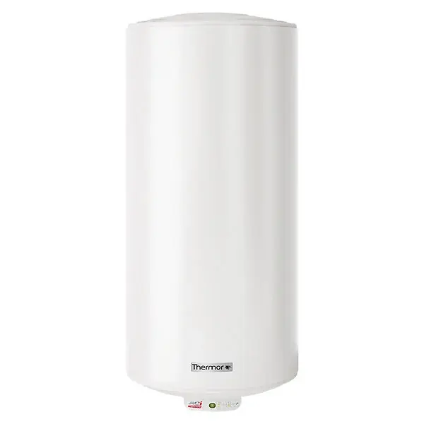 Vente Flash Chauffe-eau vertical mural étroit Duralis Thermor - 100L - 1200W - 2 personnes- Blanc