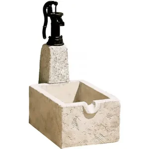 Marque Fontaine "RETRO" - Pierre reconstituée - 43 x 73 x 95 cm HABITAT ET JARDIN