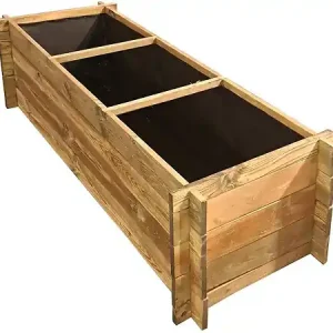 Usine Directe Carré potager en bois "Dhalia" - 140 x 60 x 41 cm HABITAT ET JARDIN