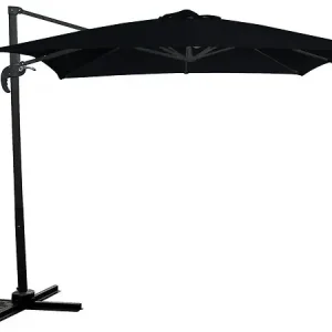 Meilleure Vente Parasol jardin déporté - 2.5 x 2.5 m - Noir HABITAT ET JARDIN
